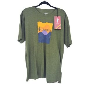Cotopaxi Vibe Organic T-Shirt Mens XXL Pine Green Graphic Tee New